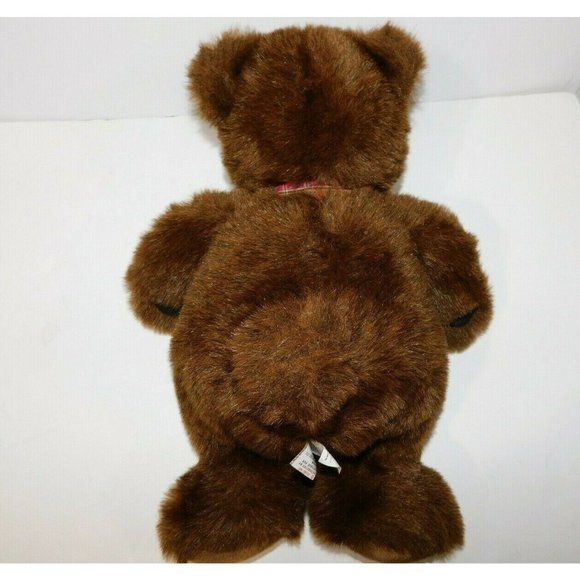 GUND McIntosh MAC The Bear Who Fights Cancer Teddy Plaid Bow 17" Plush Stuffed - Picture 6 of 9